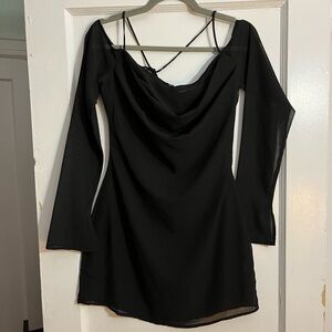 Princess Polly Black Long Sleeve Dress